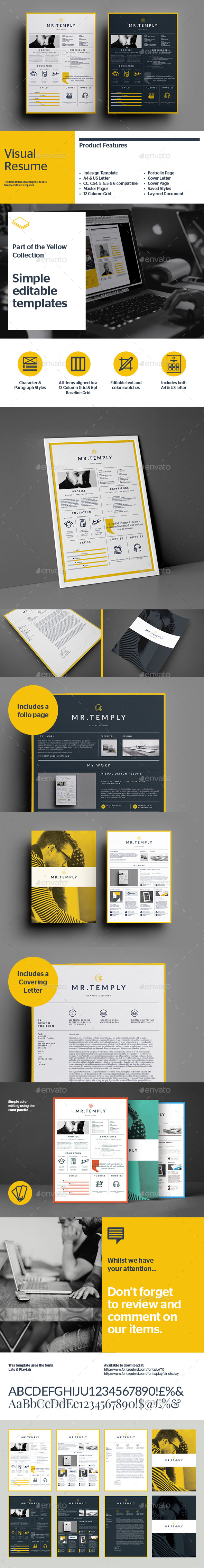 GraphicRiver Visual Resume 9242222 GraphicRiver Visual Resume 9242222