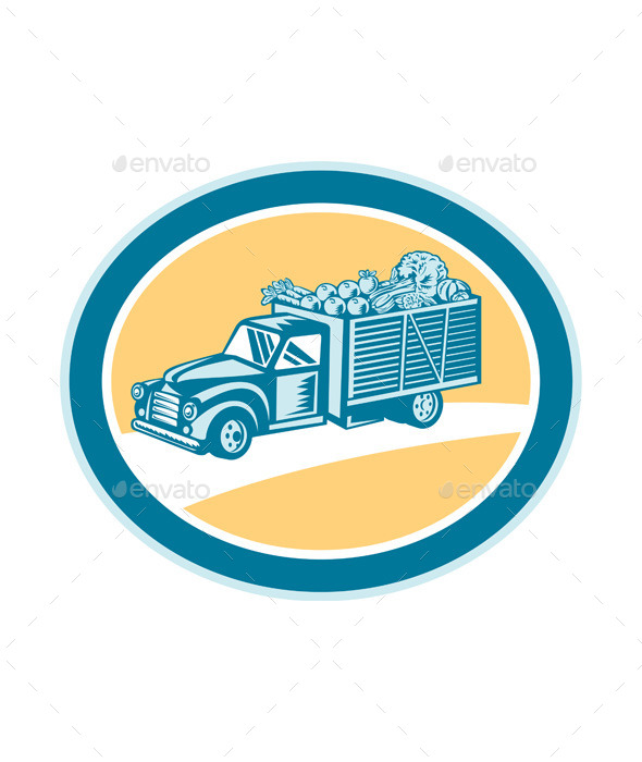 Vintage Pickup Truck Delivery Harvest Retro Vintage Pickup Truck Delivery Harvest Retro