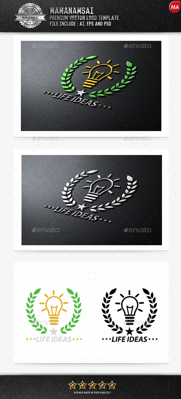 GraphicRiver Life Idea Logo 9290952 GraphicRiver Life Idea Logo 9290952