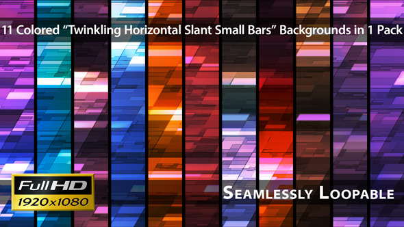 Twinkling Horizontal Slant Small Bars Pack 02 Twinkling Horizontal Slant Small Bars Pack 02