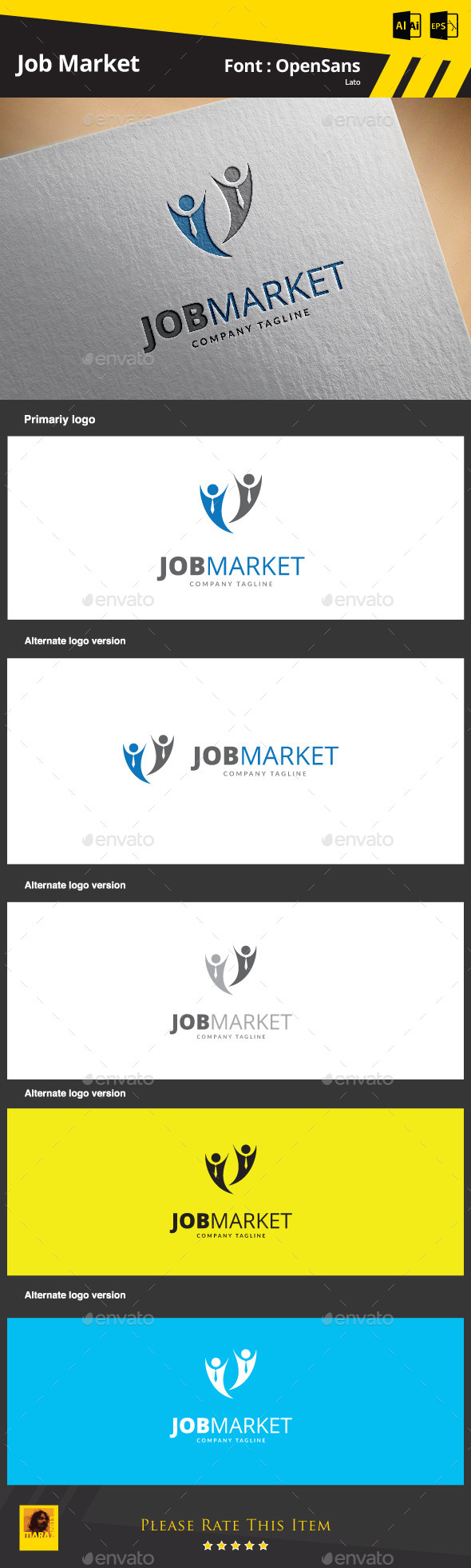 GraphicRiver Job Market Logo Template 9291607 GraphicRiver Job Market Logo Template 9291607