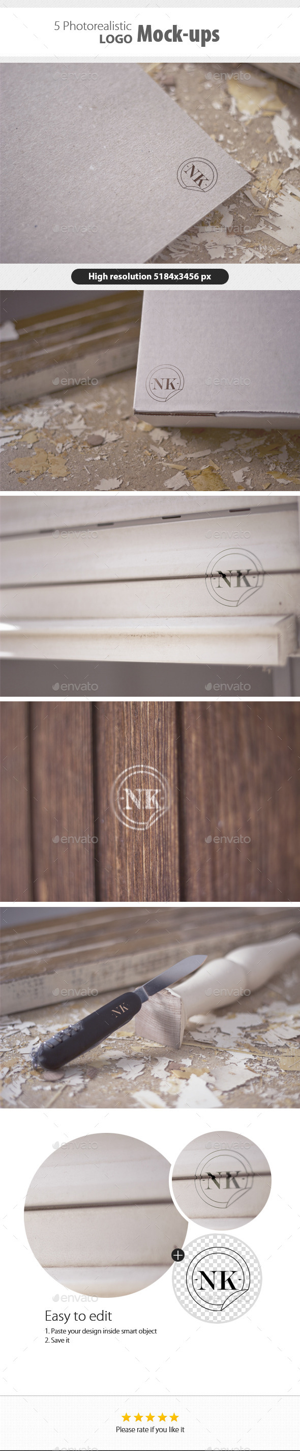 GraphicRiver 5 Photorealistic Logo Mockups 9235318 GraphicRiver 5 Photorealistic Logo Mockups 9235318