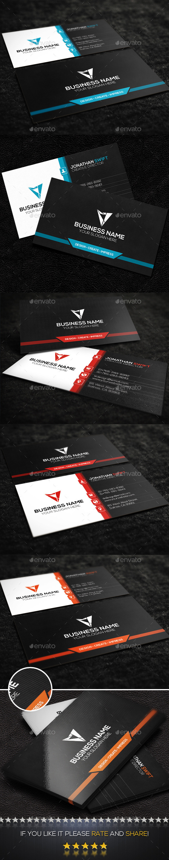 GraphicRiver Modern Corporate Business Card No.03 9293879 GraphicRiver Modern Corporate Business Card No.03 9293879