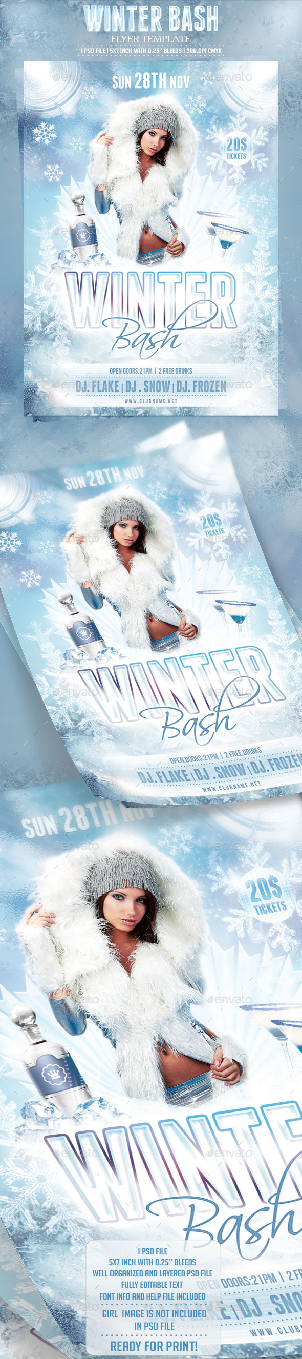 GraphicRiver Winter Bash Flyer Template 9264261 GraphicRiver Winter Bash Flyer Template 9264261