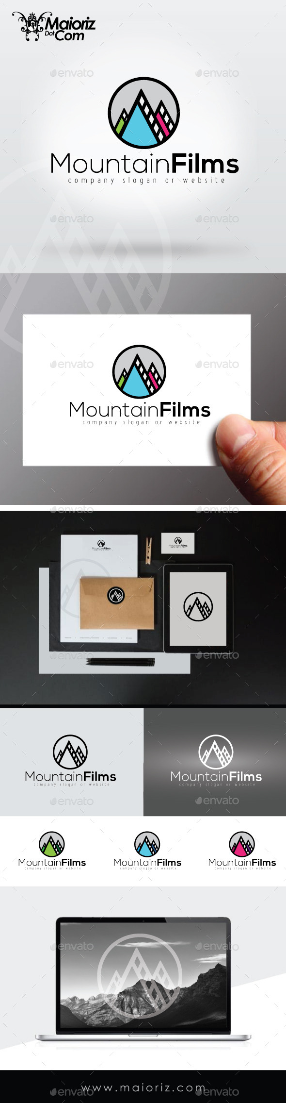 GraphicRiver Mountain Films Logo Template 9294389 GraphicRiver Mountain Films Logo Template 9294389