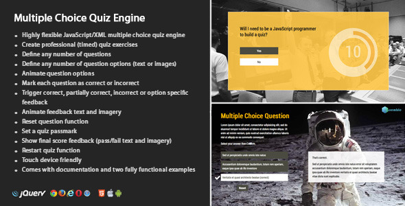 CodeCanyon Multiple Choice Quiz Engine 9144382 CodeCanyon Multiple Choice Quiz Engine 9144382
