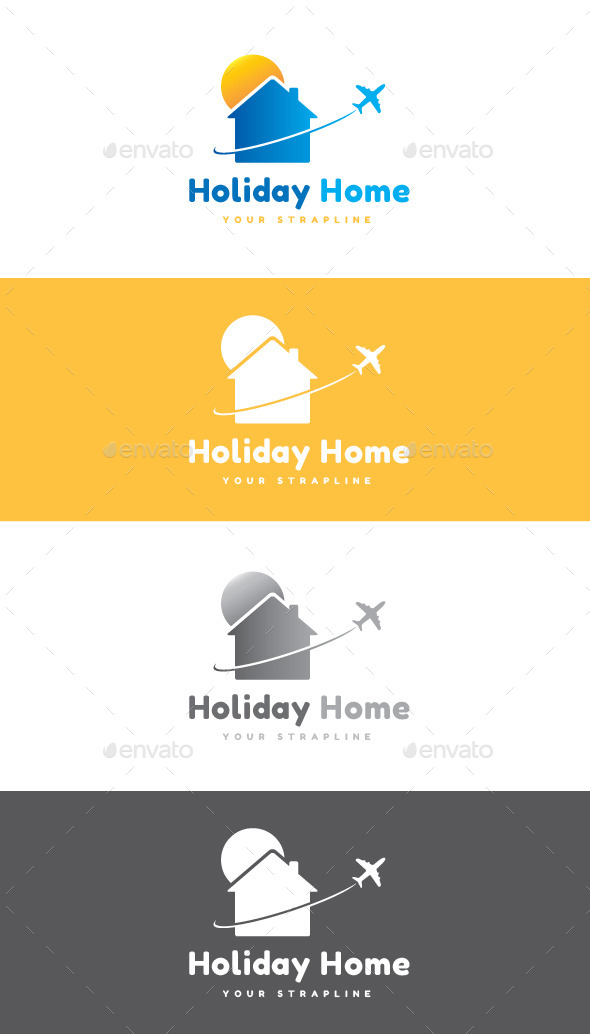 GraphicRiver Holiday Home Logo 9295928 GraphicRiver Holiday Home Logo 9295928