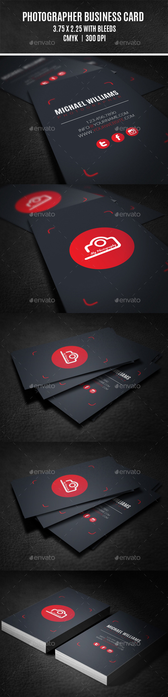 GraphicRiver Photographer Business Card 9296111 GraphicRiver Photographer Business Card 9296111