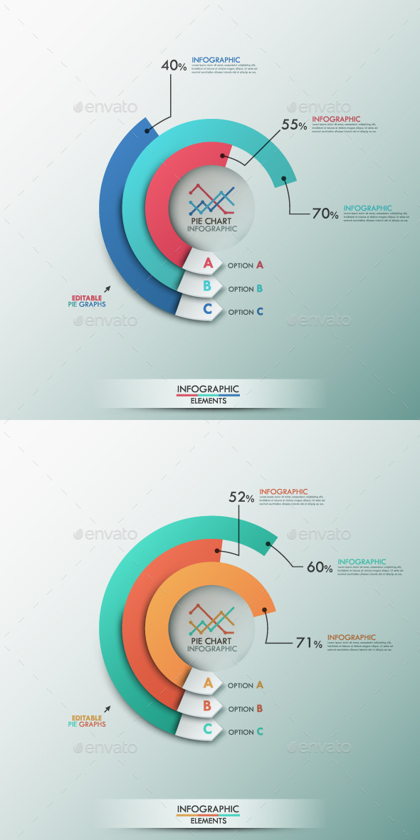 Smart Infographics Template With Pie Chart (Infographics)