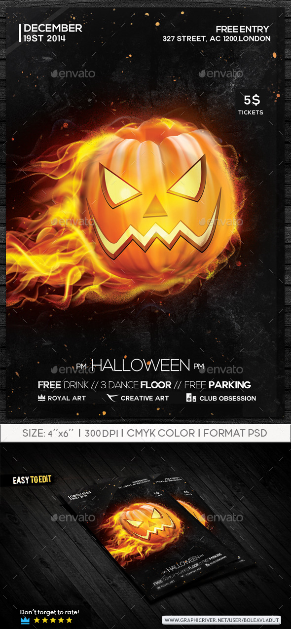 GraphicRiver Halloween Flyer 9297443 GraphicRiver Halloween Flyer 9297443