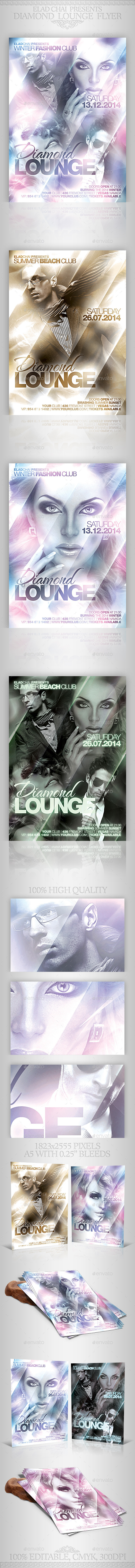 GraphicRiver Diamond Lounge Winter Flyer Template 9297453 GraphicRiver Diamond Lounge Winter Flyer Template 9297453