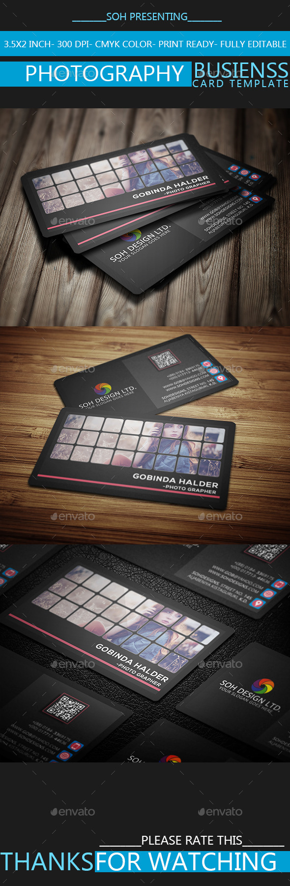 GraphicRiver Photography Business Card Template 9267477 GraphicRiver Photography Business Card Template 9267477
