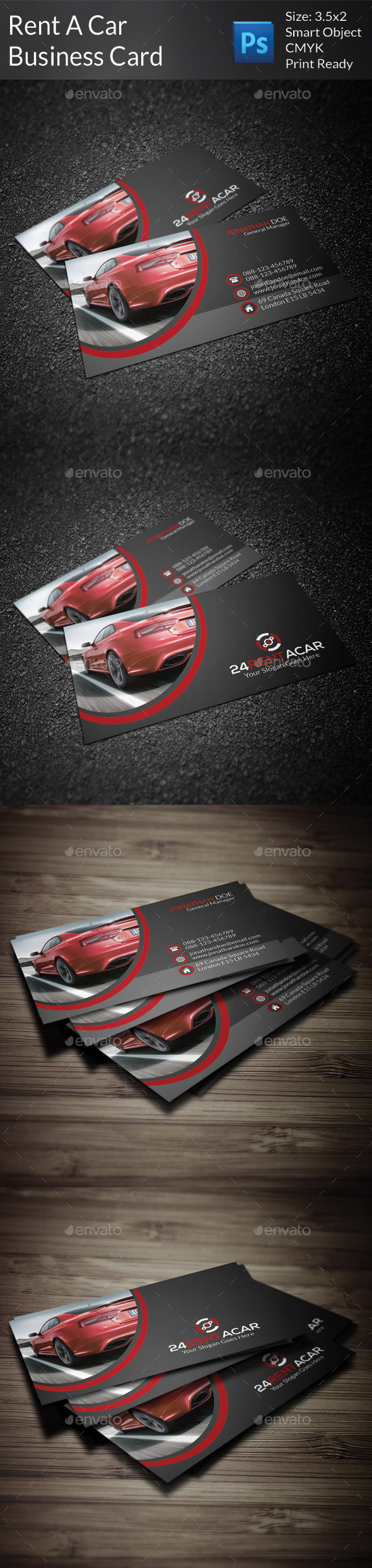 Rent A Car Business Card Rent A Car Business Card