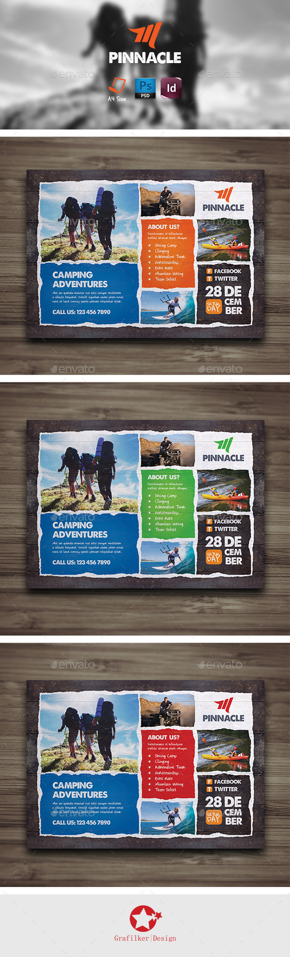 GraphicRiver Camping Adventure Flyer Templates 9300649 GraphicRiver Camping Adventure Flyer Templates 9300649