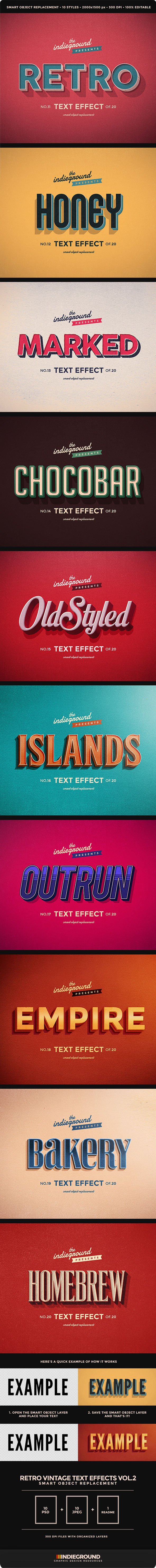 GraphicRiver Retro Vintage Text Effects Vol 2 9302226 GraphicRiver Retro Vintage Text Effects Vol 2 9302226