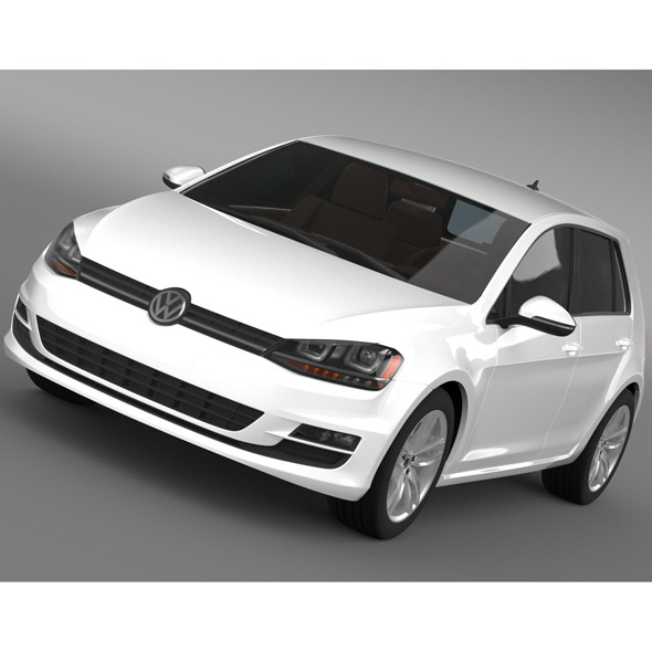 3DOcean Volkswagen Golf TSI 5d 2015 9304016 3DOcean Volkswagen Golf TSI 5d 2015 9304016