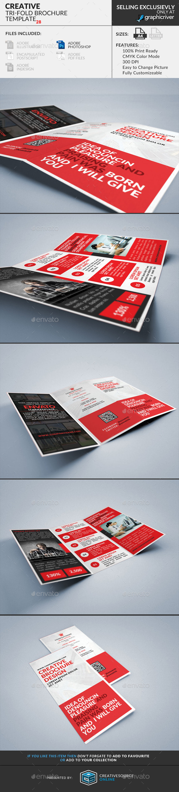 GraphicRiver Trifold Brochure 28 Creative 9304838 GraphicRiver Trifold Brochure 28 Creative 9304838