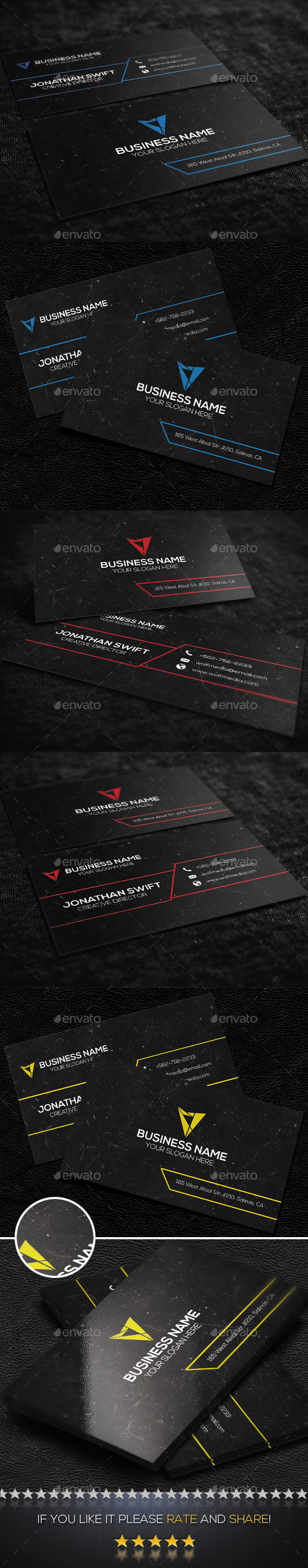 GraphicRiver Corporate Business Card No.05 9304889 GraphicRiver Corporate Business Card No.05 9304889