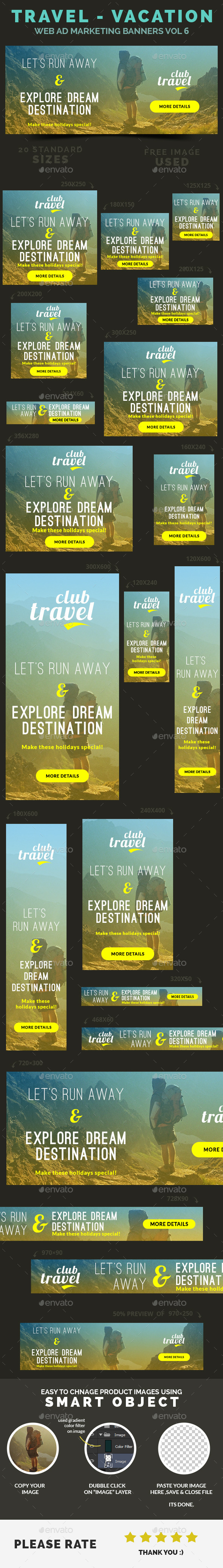 GraphicRiver Travel Vacation Web Ad Marketing Banners Vol 6 9305436 GraphicRiver Travel Vacation Web Ad Marketing Banners Vol 6 9305436