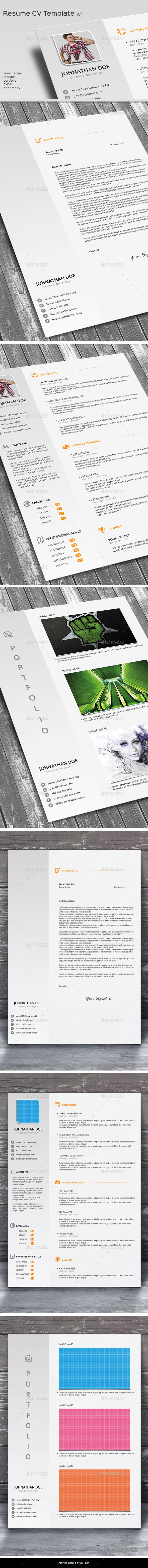 Resume CV Template V.7