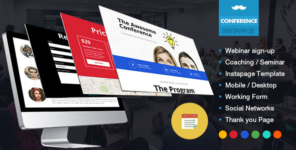 Webinar Sign-Up Conference Landing Page