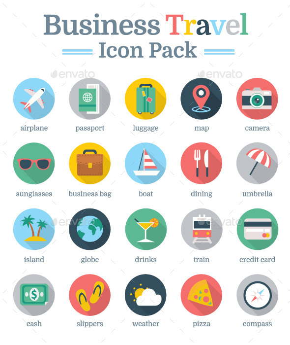 GraphicRiver Business Travel Icon Pack 9308061 GraphicRiver Business Travel Icon Pack 9308061