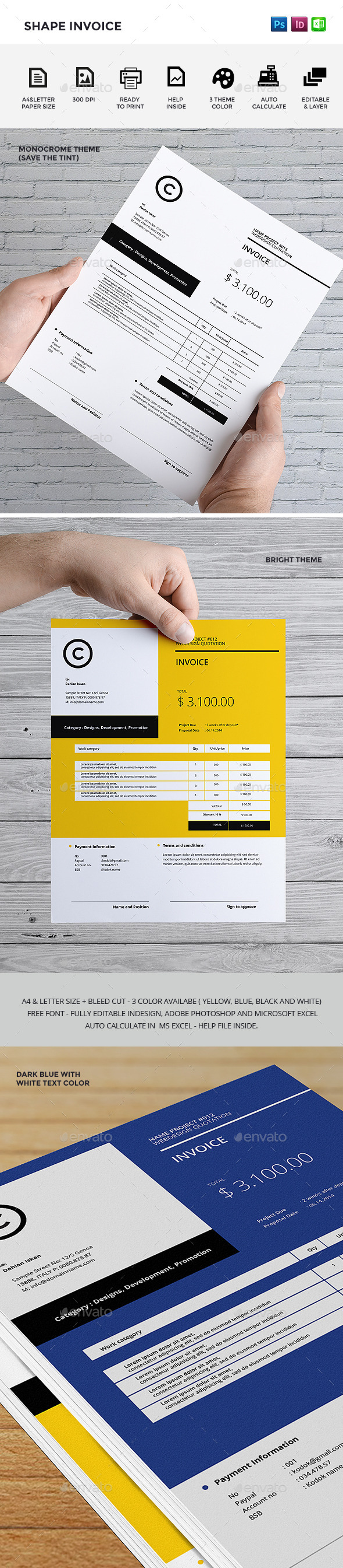 GraphicRiver Shape Invoice 9308236 GraphicRiver Shape Invoice 9308236