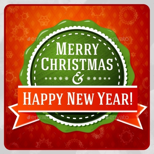 GraphicRiver Vintage Merry Christmas and Happy New Year Label 9308962 GraphicRiver Vintage Merry Christmas and Happy New Year Label 9308962