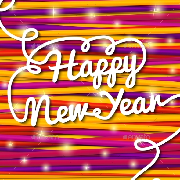 GraphicRiver Happy New Year Handwritten Lettering 9308992 GraphicRiver Happy New Year Handwritten Lettering 9308992