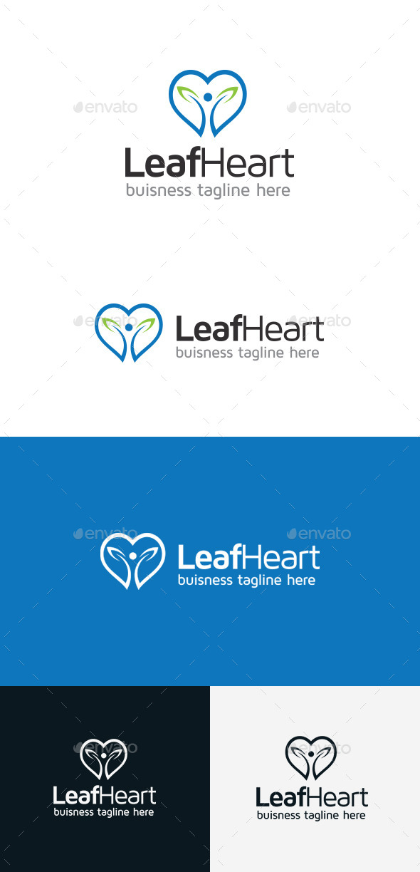 GraphicRiver Leaf Heart 9310208 GraphicRiver Leaf Heart 9310208