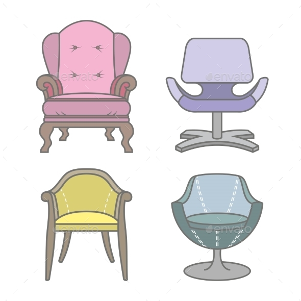 GraphicRiver Armchairs 9310750 GraphicRiver Armchairs 9310750