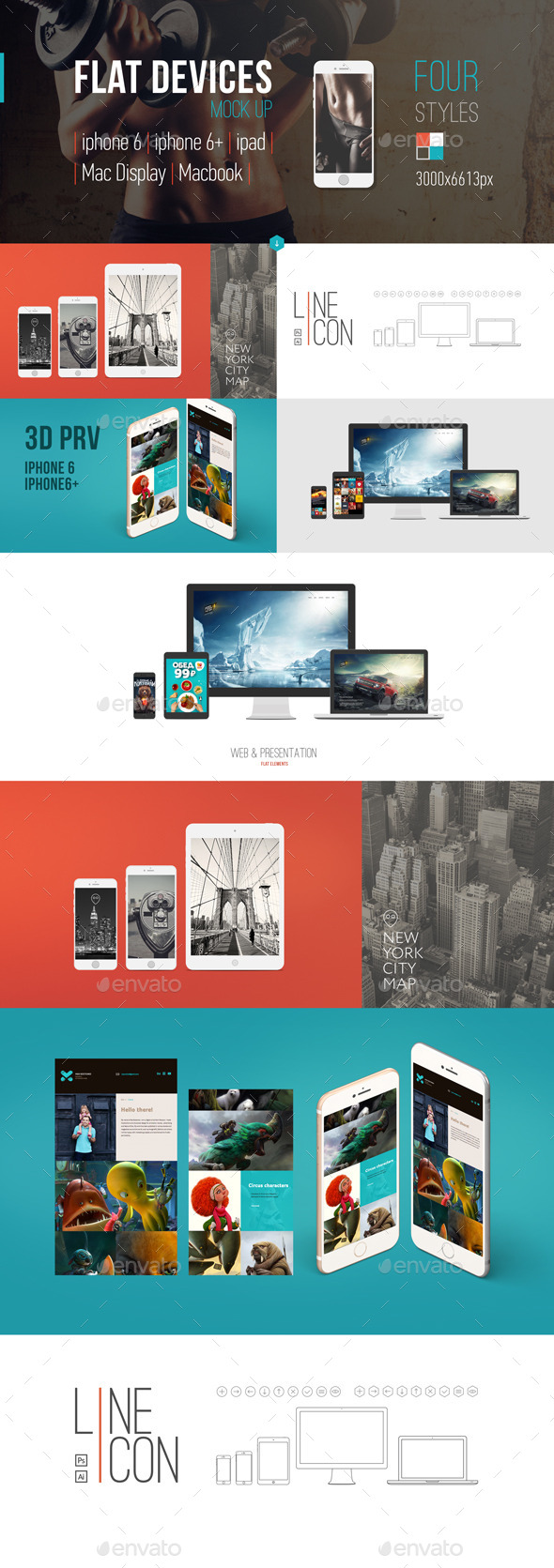 GraphicRiver Flat-style Devices Mock-Up PSD 9312580 GraphicRiver Flat-style Devices Mock-Up PSD 9312580
