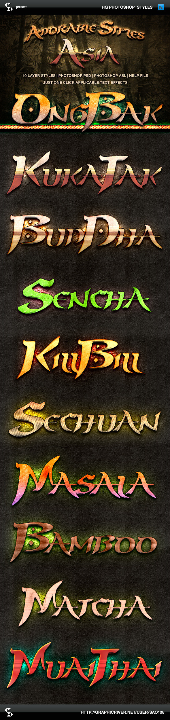 GraphicRiver Adorable Asia Style Text Effects 9314275 GraphicRiver Adorable Asia Style Text Effects 9314275