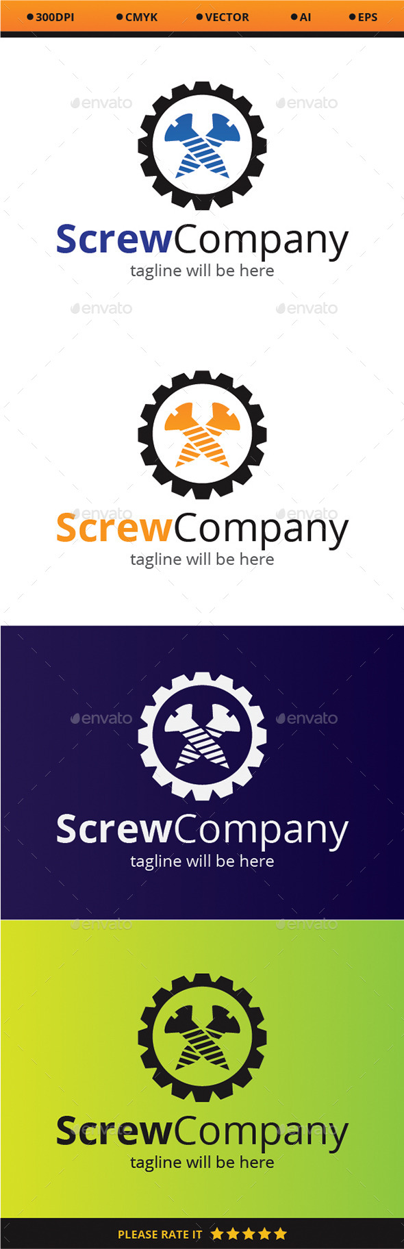 GraphicRiver Screw Company 9318985 GraphicRiver Screw Company 9318985