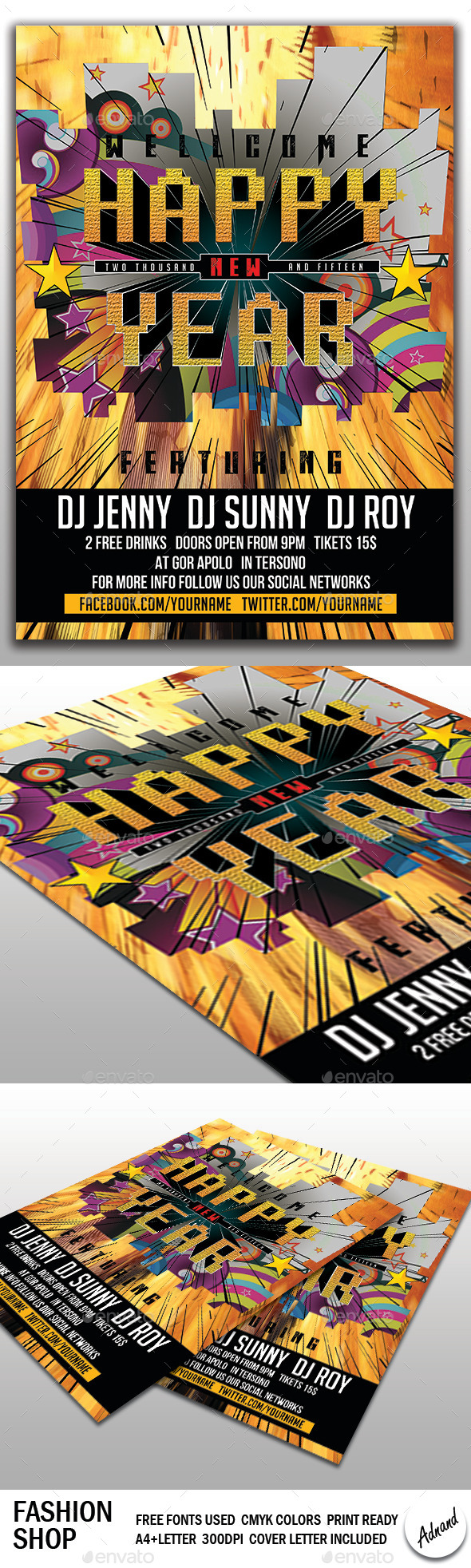 Happy New Year Flyer Happy New Year Flyer