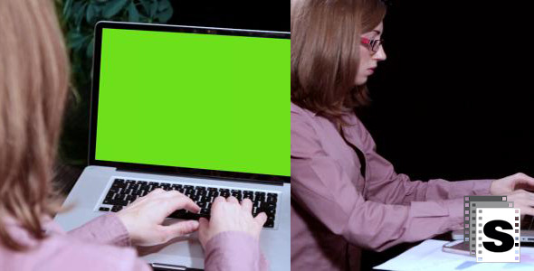 Woman With Her Laptop Woman With Her Laptop