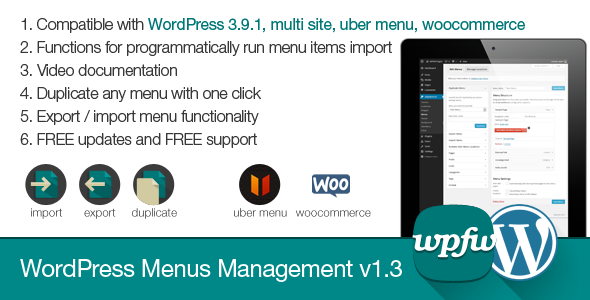 WordPress Menus Management WordPress Menus Management