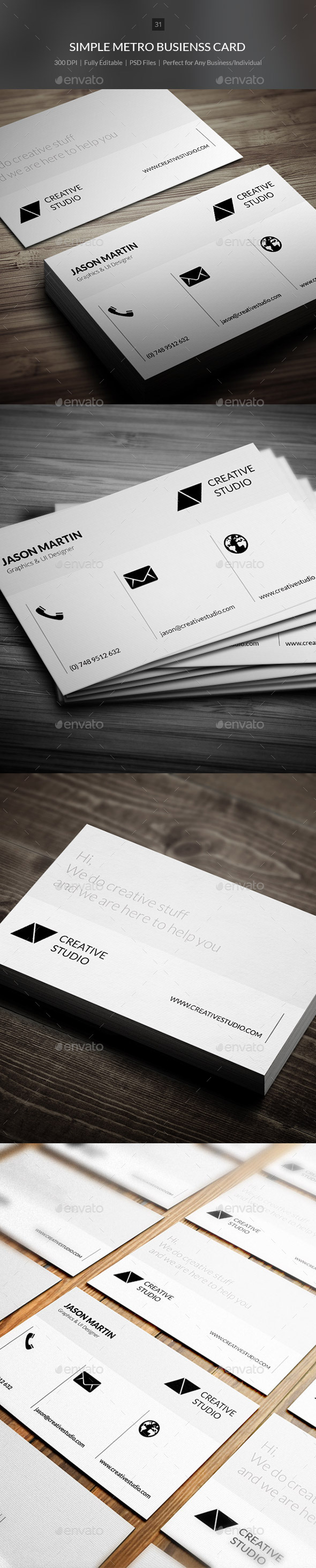 GraphicRiver Simple Metro Business Card 31 9321685 GraphicRiver Simple Metro Business Card 31 9321685
