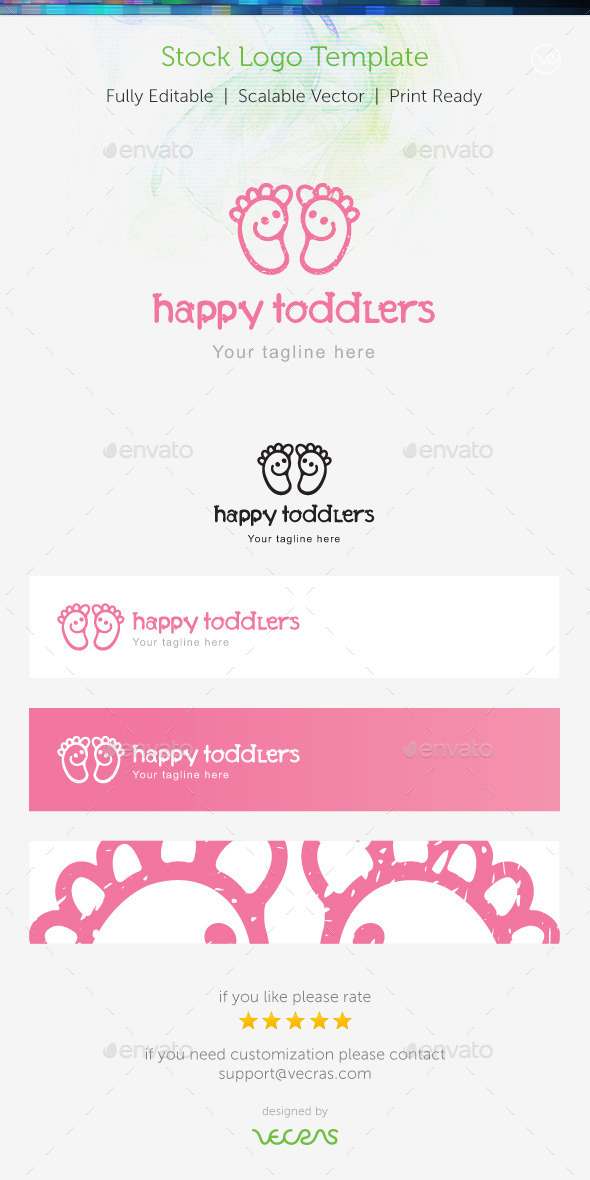 GraphicRiver Happy Toddlers Stock Logo Template 9322382 GraphicRiver Happy Toddlers Stock Logo Template 9322382