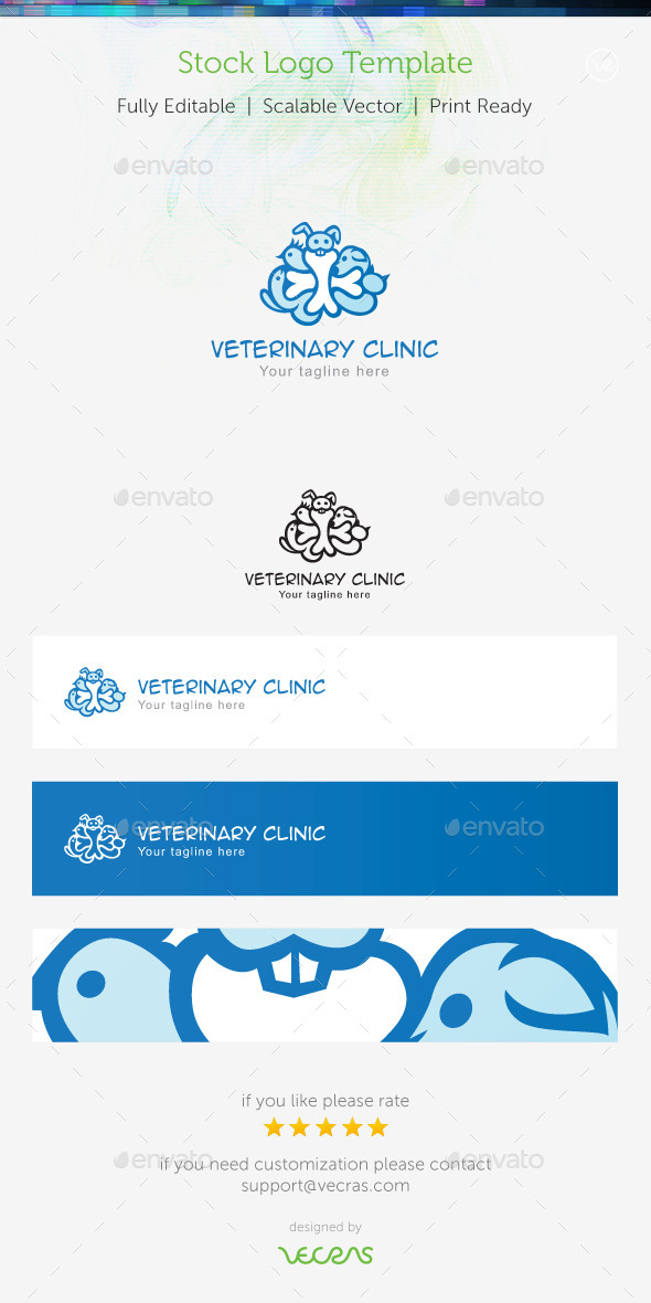 GraphicRiver Veterinary Clinic Stock Logo Template 9322394 GraphicRiver Veterinary Clinic Stock Logo Template 9322394