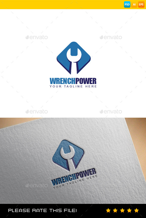 GraphicRiver Wrench Logo 9291039 GraphicRiver Wrench Logo 9291039