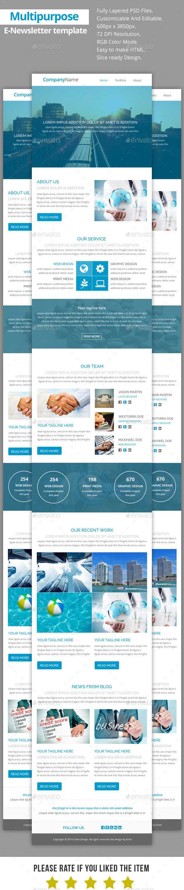 GraphicRiver Multipurpose E-Newsletter Template V20 9323031 GraphicRiver Multipurpose E-Newsletter Template V20 9323031