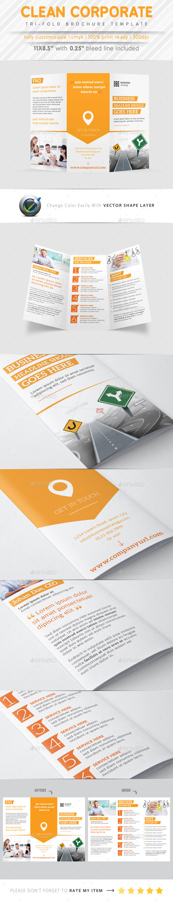 GraphicRiver Clean Corporate Tri Fold Brochure 9323435 GraphicRiver Clean Corporate Tri Fold Brochure 9323435