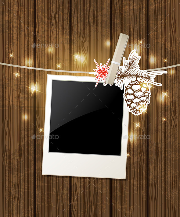 GraphicRiver Christmas Background with Photo and Pine 9323446 GraphicRiver Christmas Background with Photo and Pine 9323446