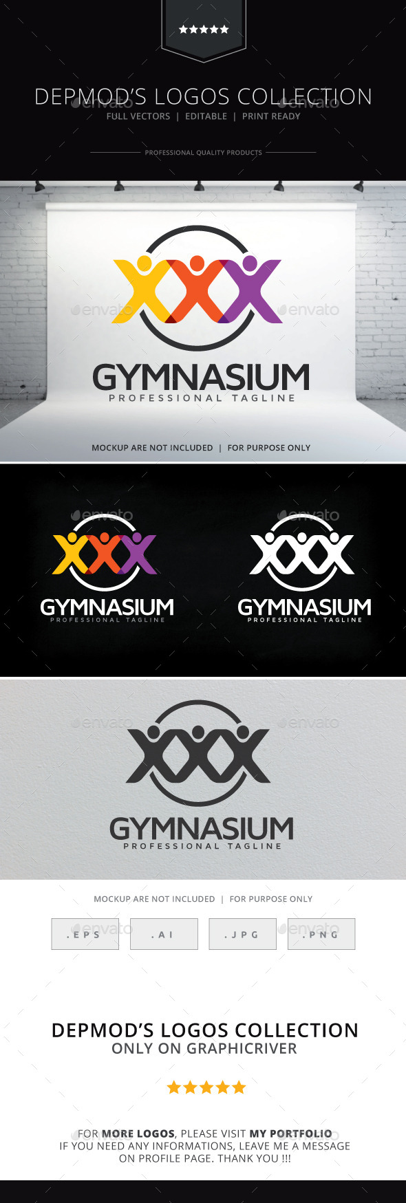 GraphicRiver Gymnasium Logo 9323663 GraphicRiver Gymnasium Logo 9323663