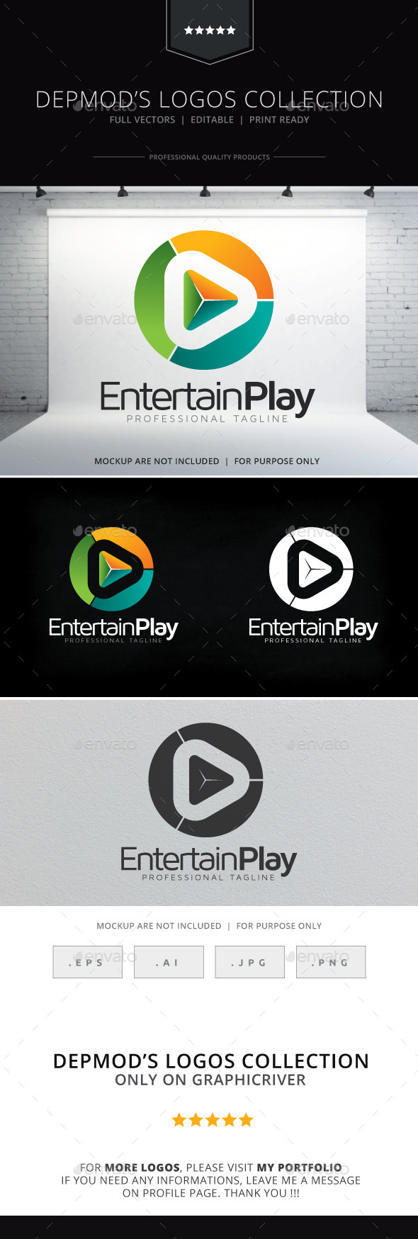 GraphicRiver Entertain Play Logo 9323673 GraphicRiver Entertain Play Logo 9323673