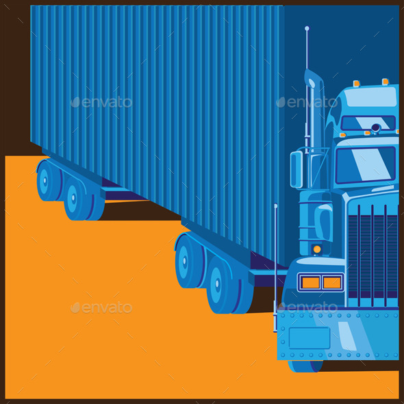 GraphicRiver Big Truck 9323679 GraphicRiver Big Truck 9323679