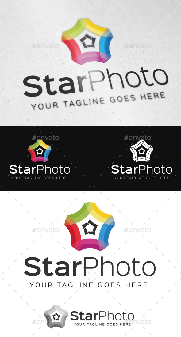 Star Photo Logo Template