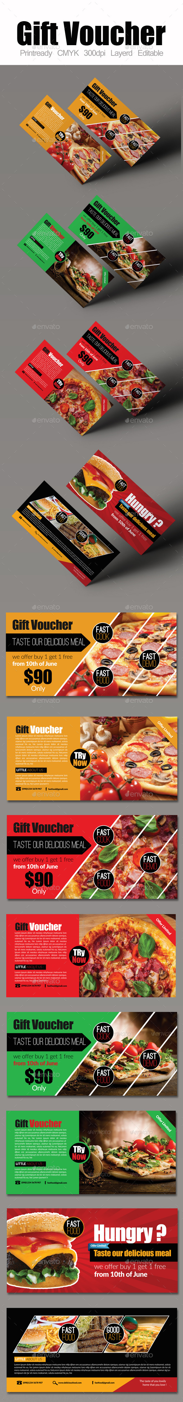 Restaurant Menu Gift Voucher Bundle Restaurant Menu Gift Voucher Bundle