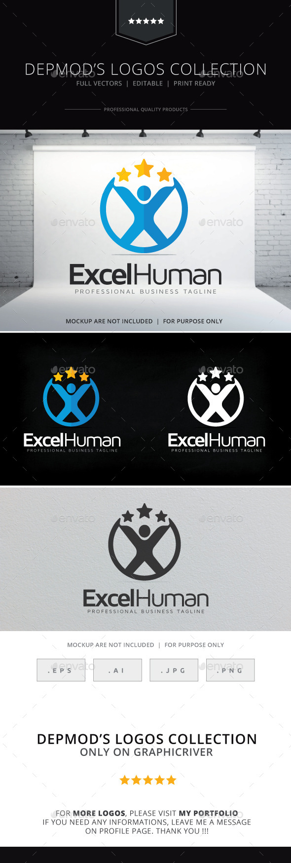 GraphicRiver Excel Human Logo 9324219 GraphicRiver Excel Human Logo 9324219